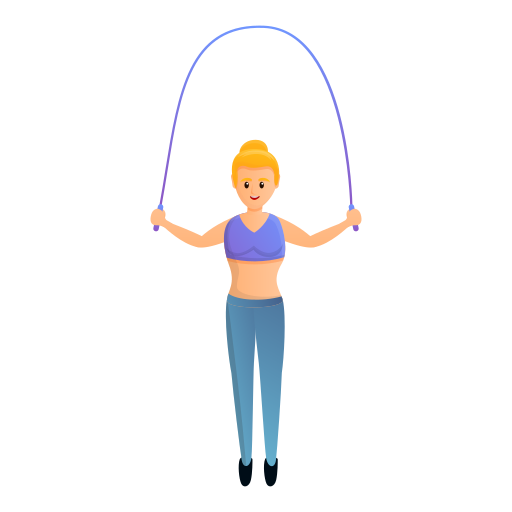 woman jumping rope